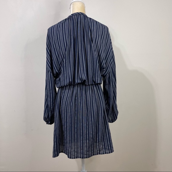 Madewell x Christy Dawn Bonnie Striped Mini Dress Size M Blue - Picture 11 of 14